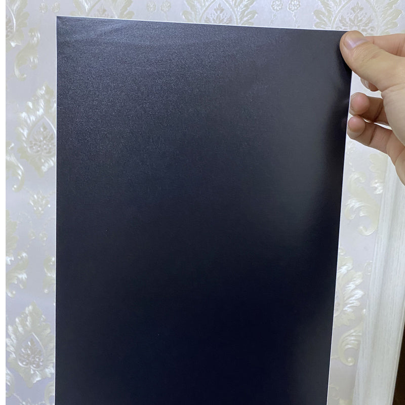 Matte Black PVC Self-Adhesive Label Sticker - A4 Size