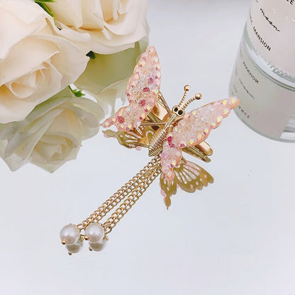 Children's Moving Butterfly Barrettes Super Fairy Side