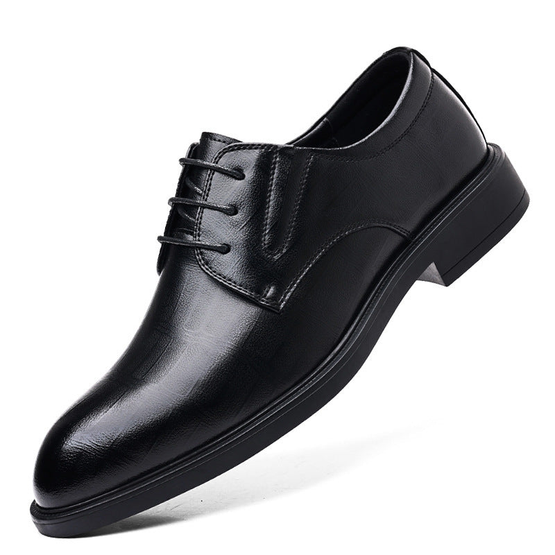 Men's Hollow-out Height Increasing Leather Shoes