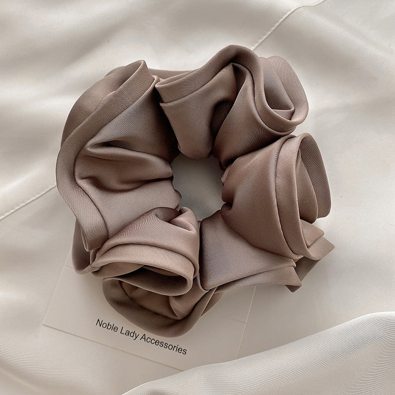 French Retro Satin Hair Ring Women's