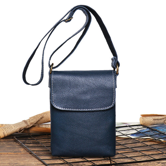 Crazy Horse Leather Crossbody Shoulder Bag