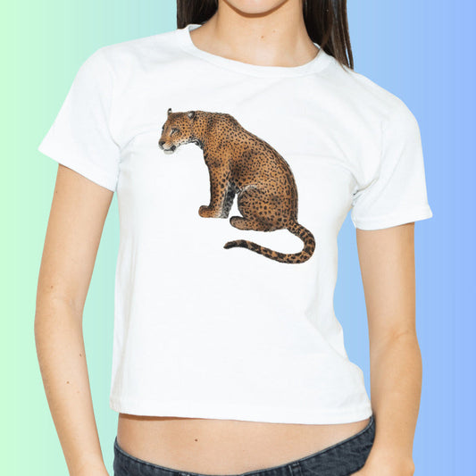 European And American Digital Printing Casual Round Neck T-shirt