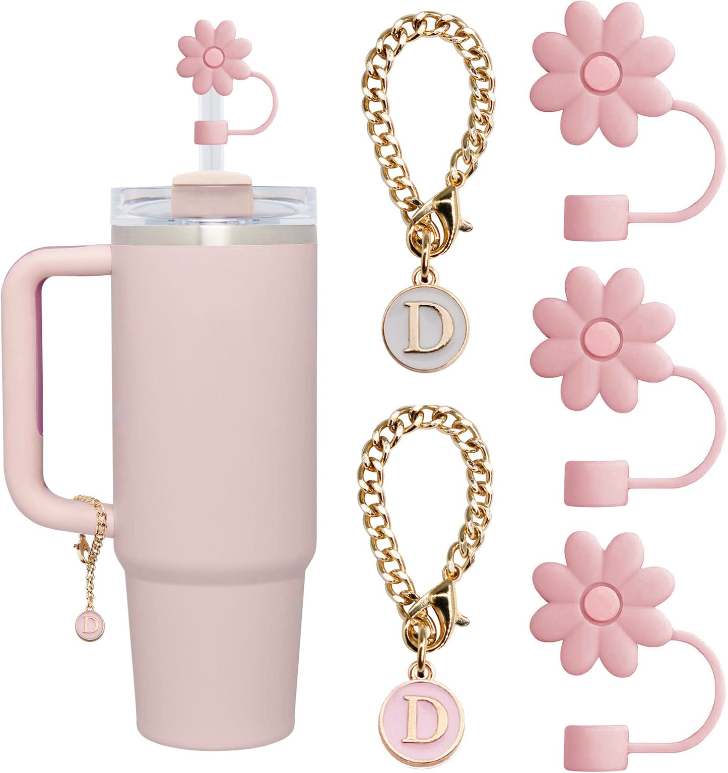 Tumbler Letter Handle Charms - 5PCS