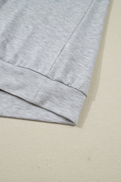 Collared V-Neck Tee & Drawstring Shorts Set