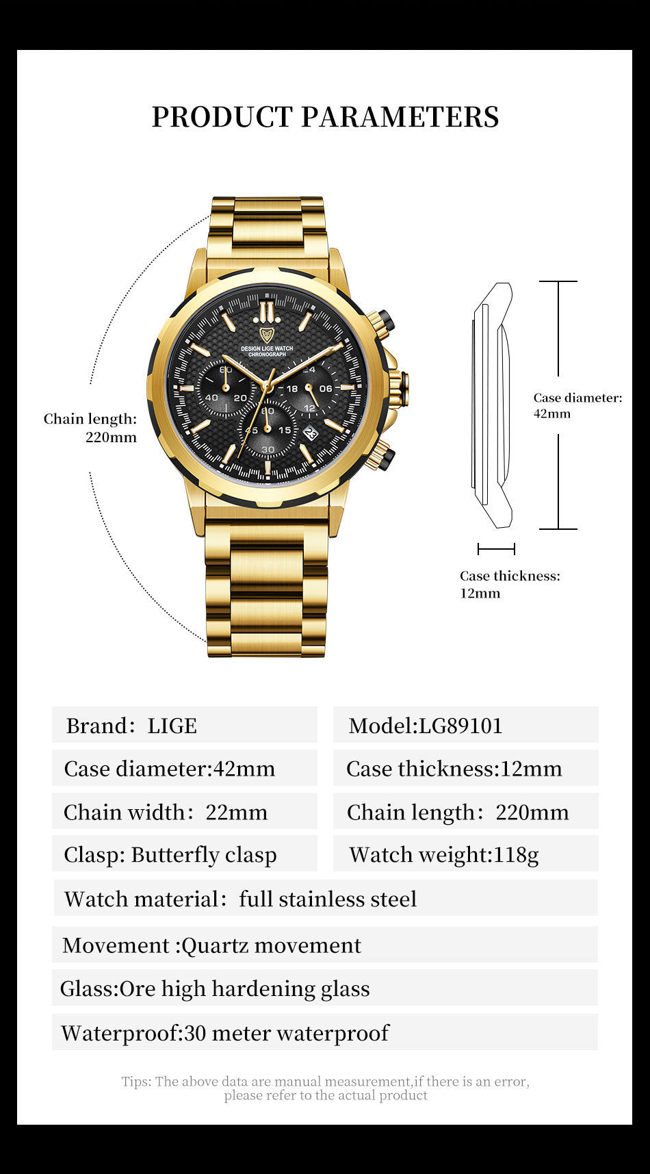 Classic Multifunction Steel Watch