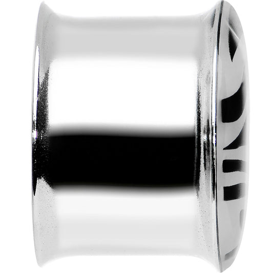 5/8 Stainless Steel Blue Tiger Print Solar Activated Saddle Plug