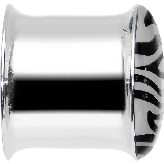 9/16 Stainless Steel Purple Tiger Print Solar Activated Saddle Plug