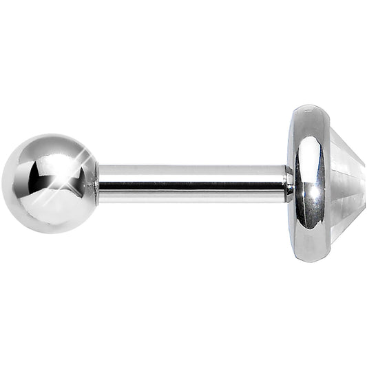 5mm Clear Gem Tragus Cartilage Barbell Earring
