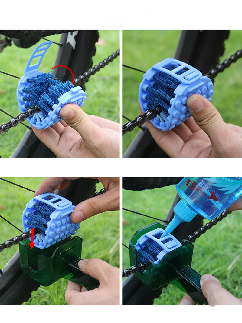 Bike Chain Cleaner & Brush Set