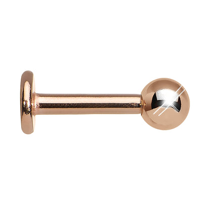 16G 1/4 Rose Gold Plated Cartilage Tragus Earring