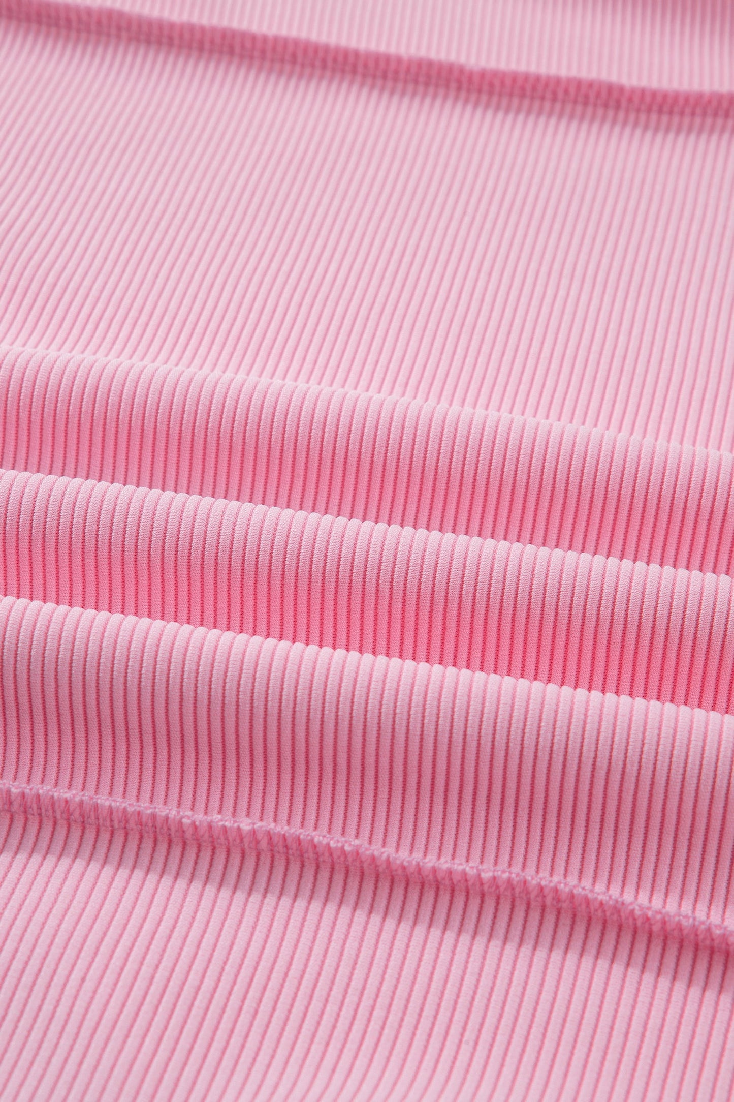 Ribbed Exposed Seam Drop Shoulder Pullover
