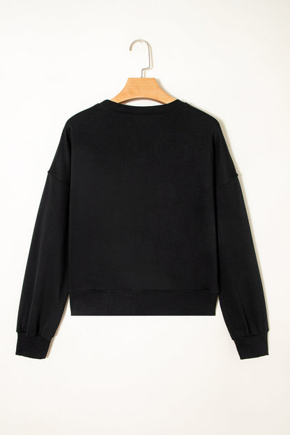 CLASSY UNTIL KICKOFF Patch Game Day Sweatshirt
