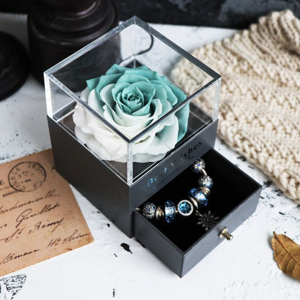 Eternal Rose Jewelry Box for Gifts