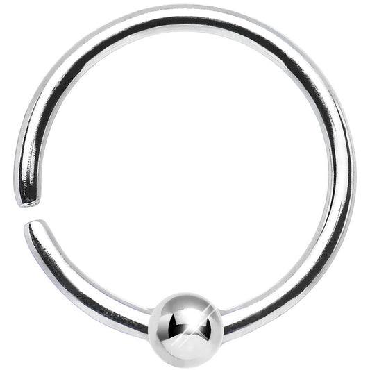 18G 3/8 925 Silver Ball Daith Cartilage Tragus Earring