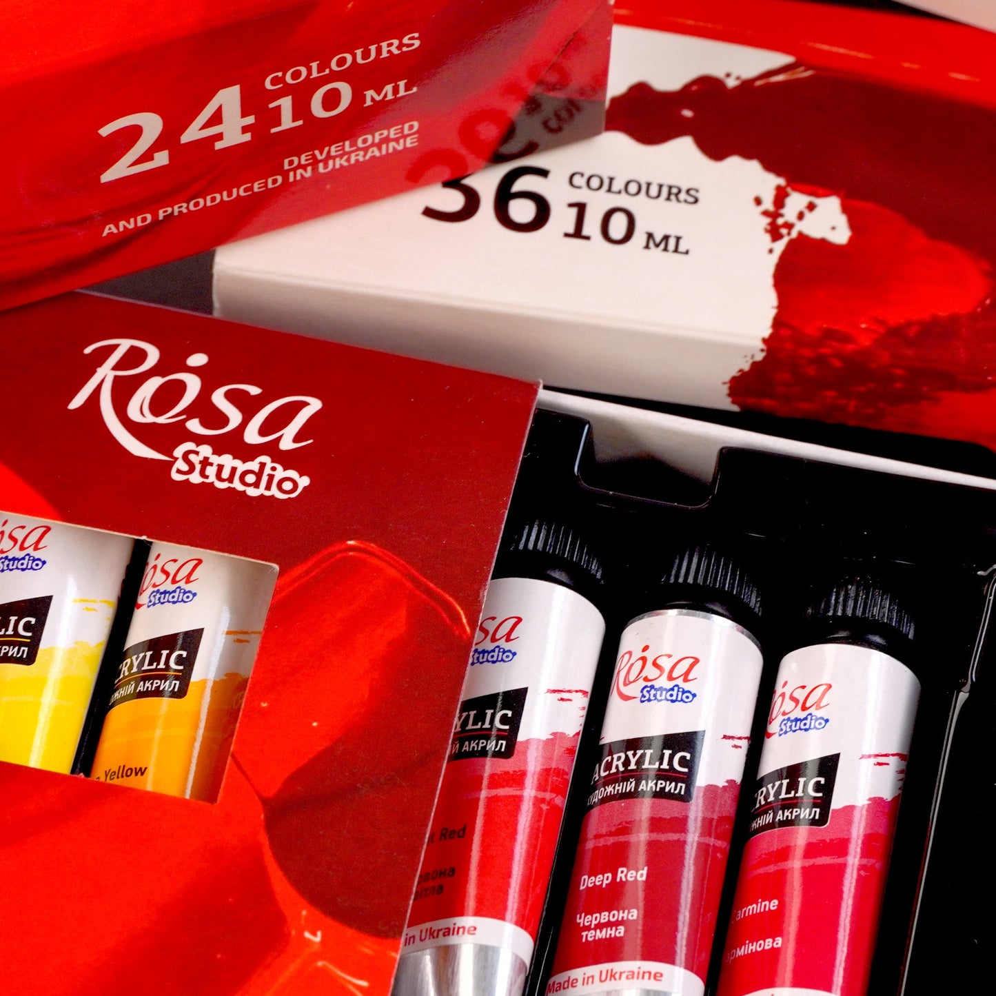 ROSA Studio Acrylic Paint Set - 36x10 ml, Tubes