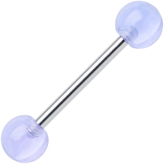 Blue Mist Acrylic Ball Barbell Tongue Ring