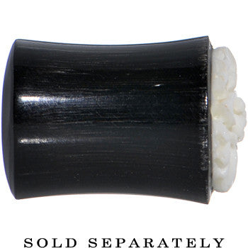 0G Organic Buffalo Horn White Bone Frasera Flower Saddle Plug