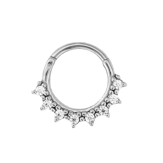 Lace Inlaid Zircon Nose Ring