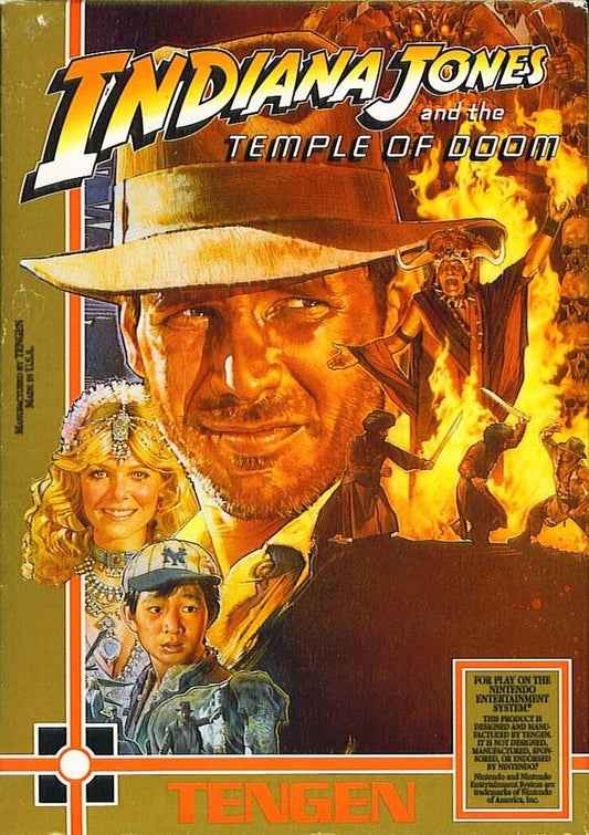 Indiana Jones and the Temple Of Doom (Tengen) (Nintendo NES)