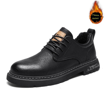 Men's Breathable Low Top Business Casual Leather Shoes