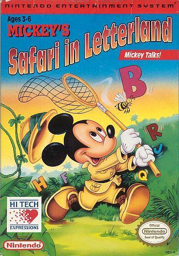 Mickey's Safari in Letterland (Nintendo NES)