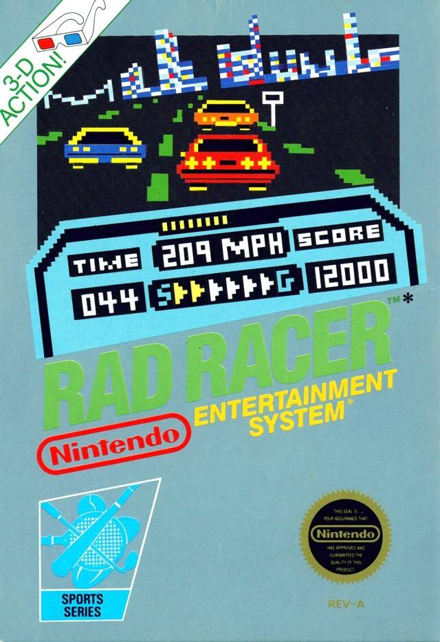 Rad Racer (Daytime Variant Box) (Nintendo NES)