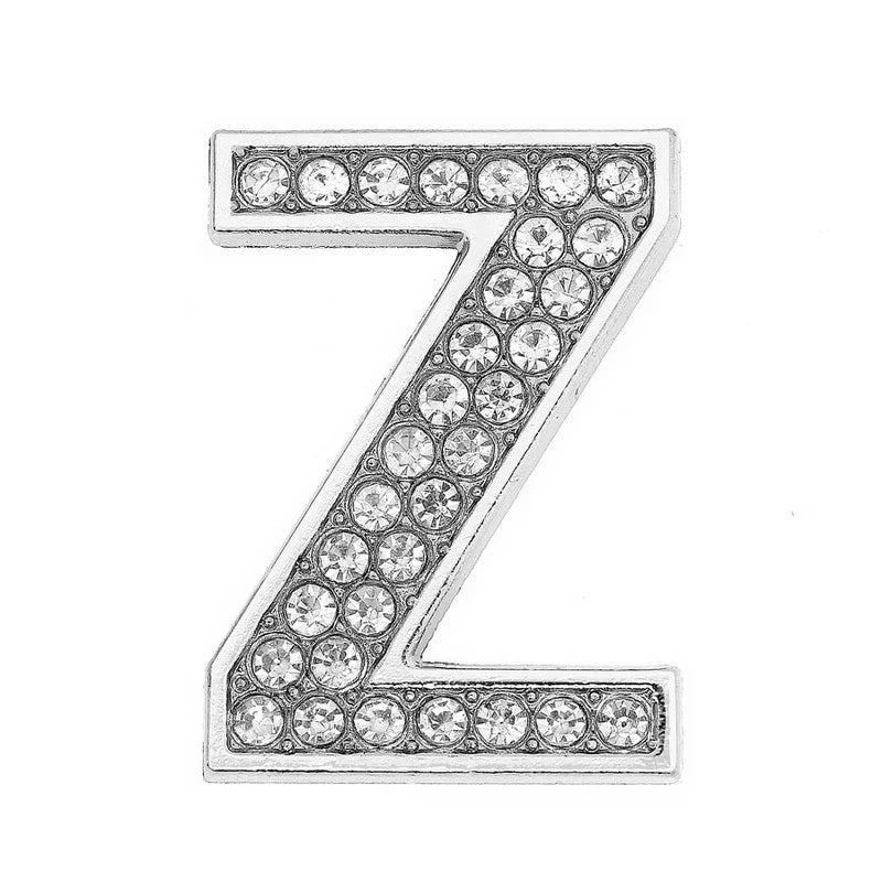 Chrome White Diamond Letters Pet Collar Beads