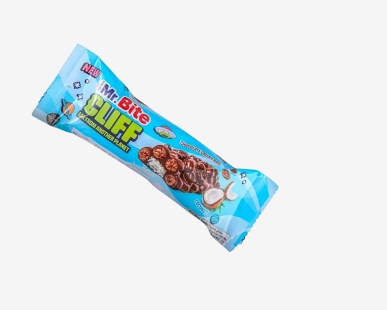Mr. Bite cliff milk chocolate with coconut bar 35g 24pk