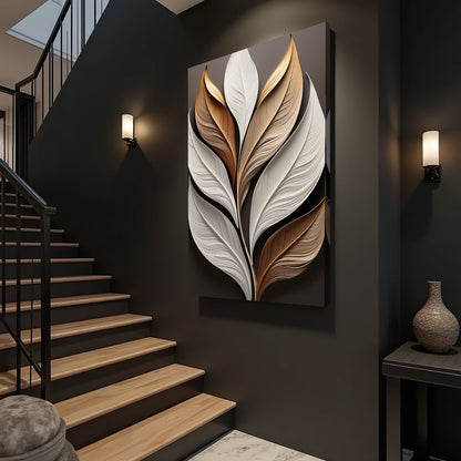 Elegant 3D Leaf Wall Art