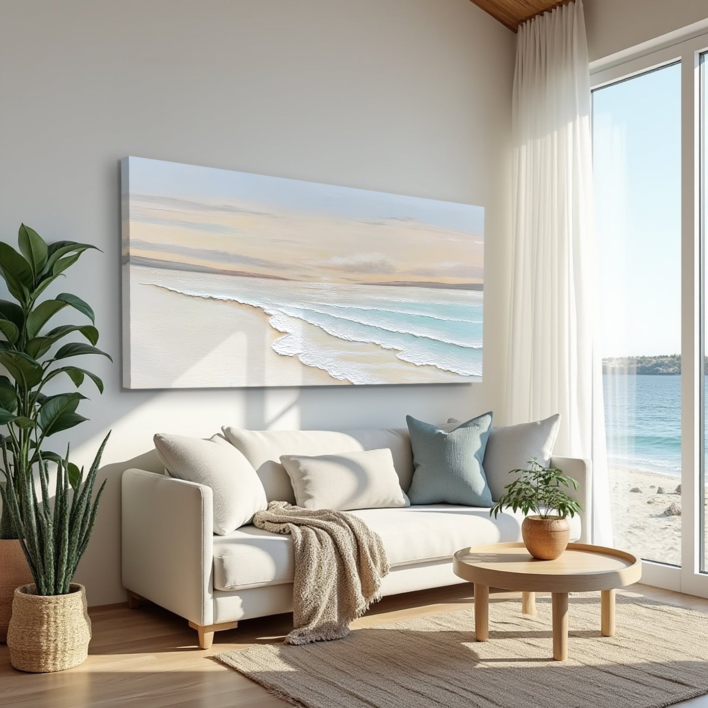 Serene Ocean Wave Coastal Wall Art IV