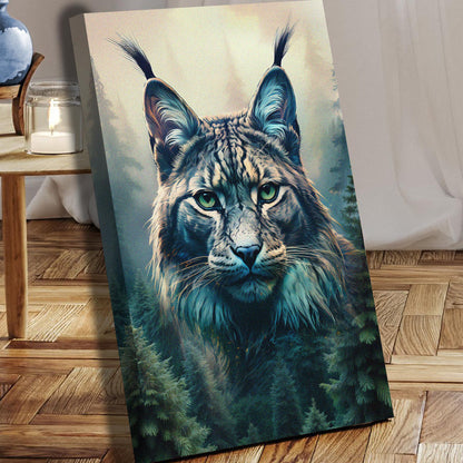 Lynx Double Exposure Wall Art