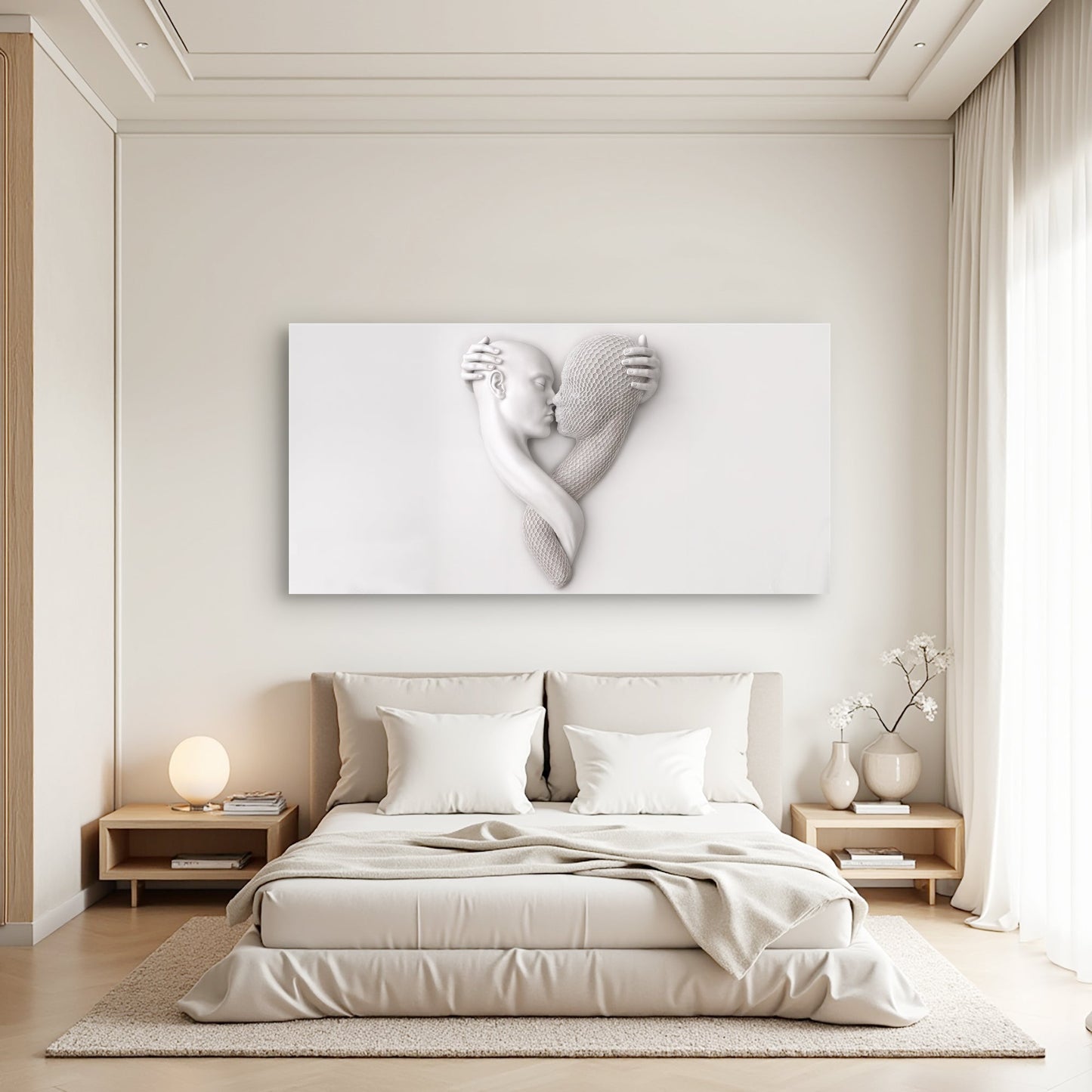 Eternal Love Figure Abstract Wall Art VI