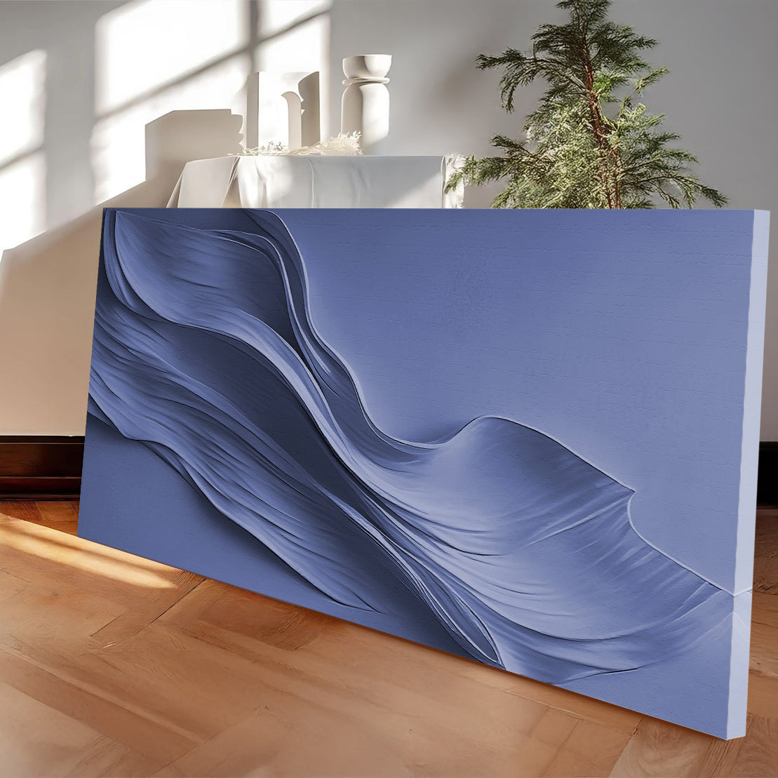 Midnight Navy Minimalist Wall Art