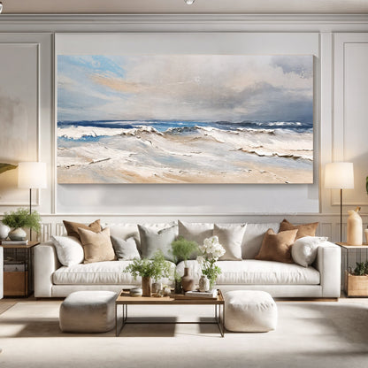 Serene Ocean Wave Coastal Wall Art IX
