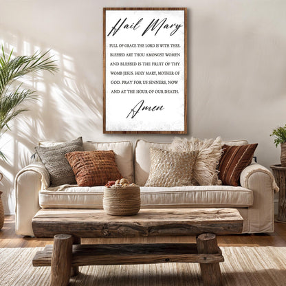 The Hail Mary Faith Sign