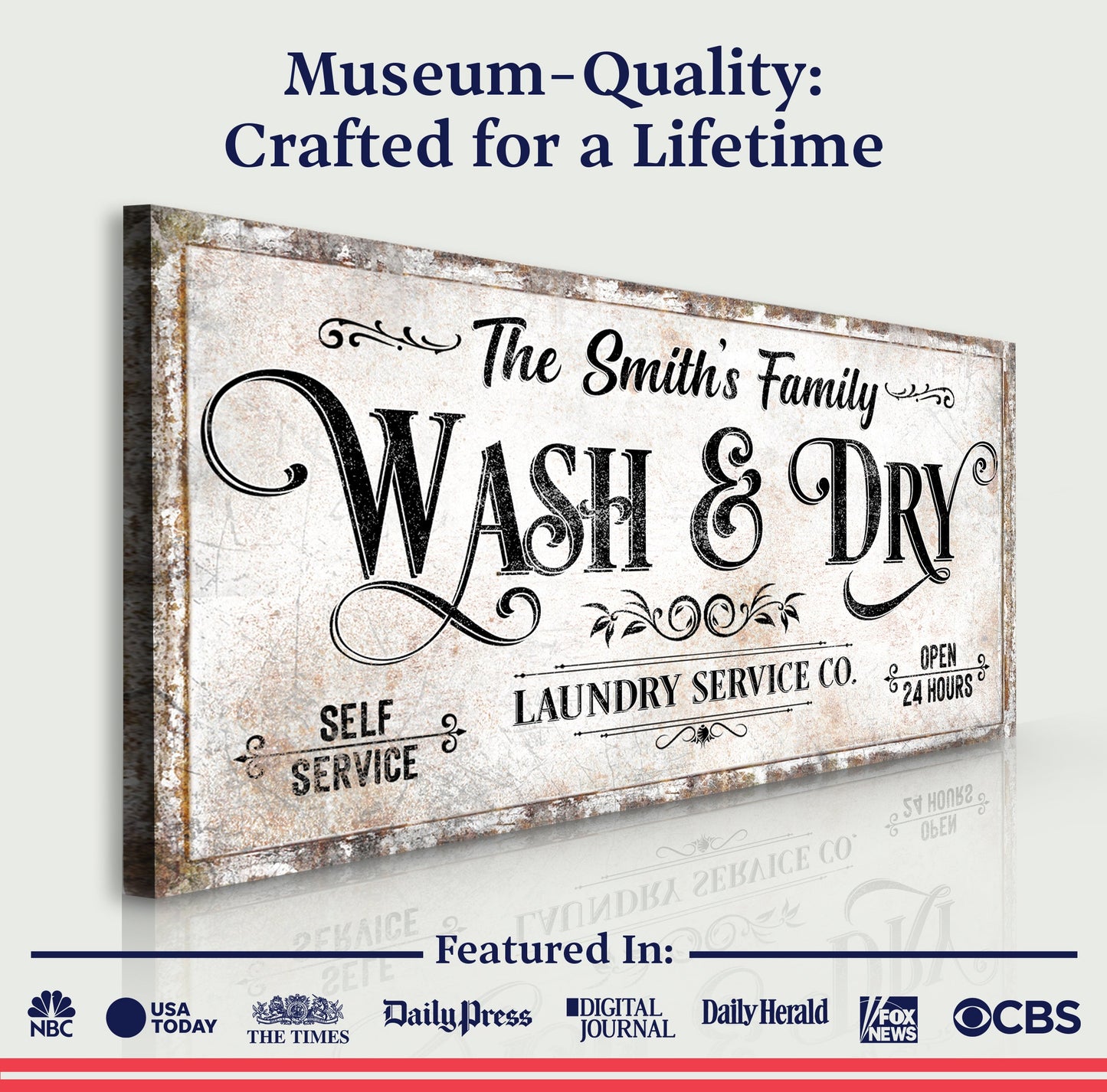 Personalized Laundry Service Sign II