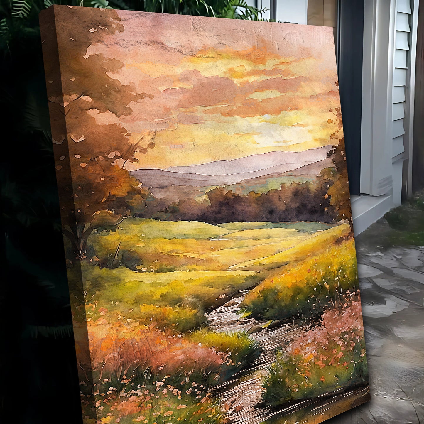 Misty River Wall Art