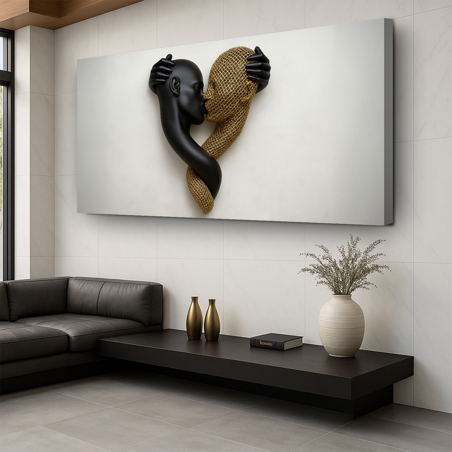 Eternal Love Figure Abstract Wall Art IV