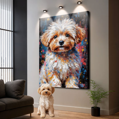 Customized Pet Portrait Abstract Wall Art II