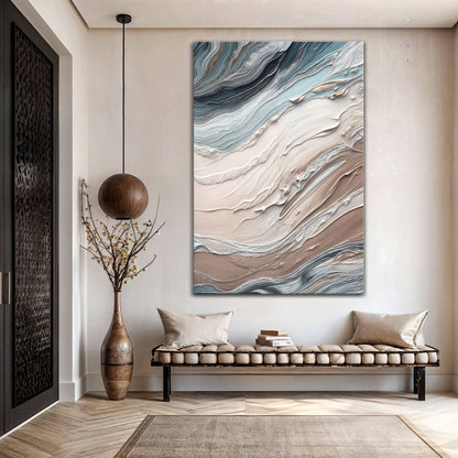 Earth Tone Swirls Wall Art