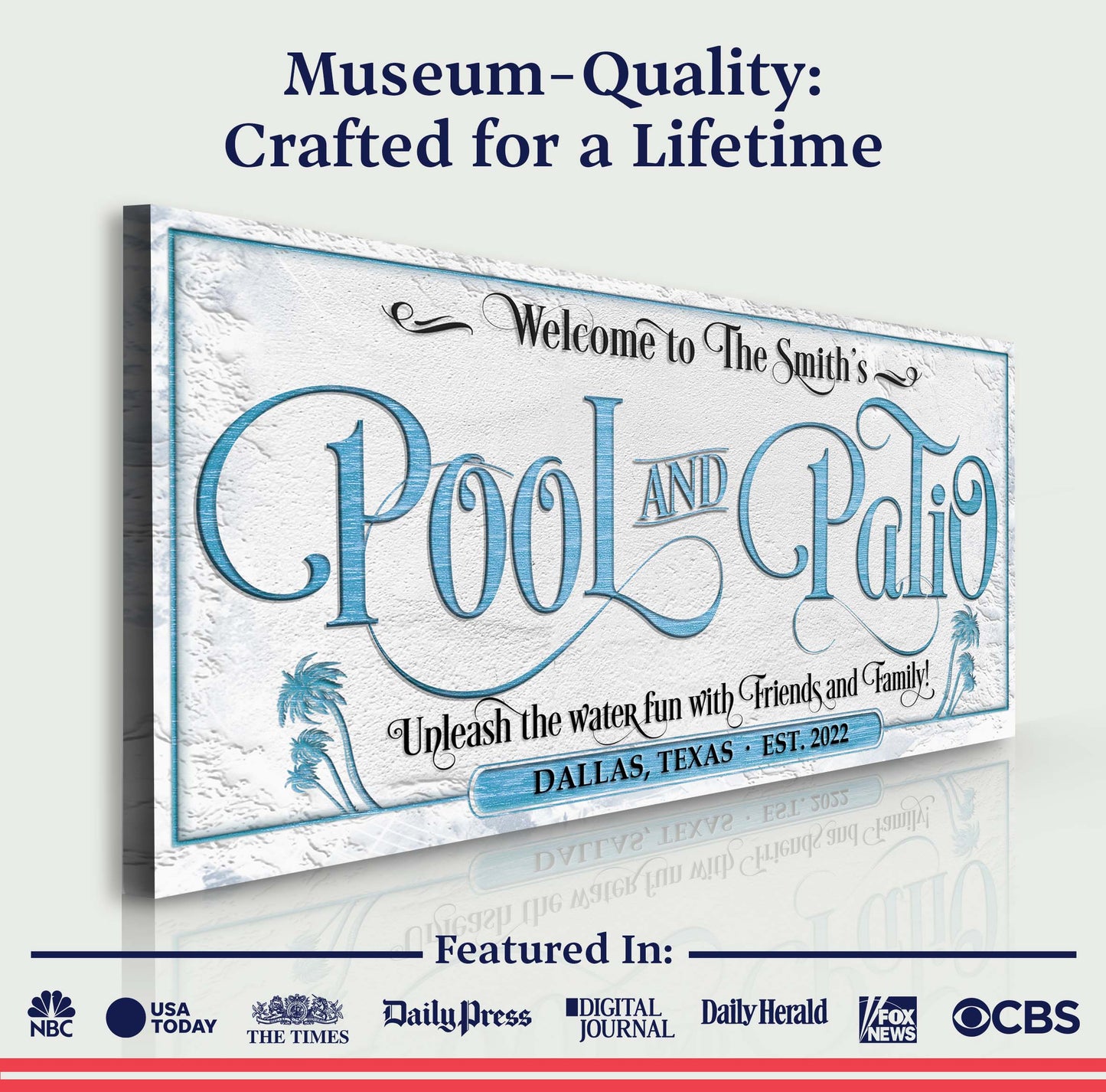 Personalized Pool & Patio Sign
