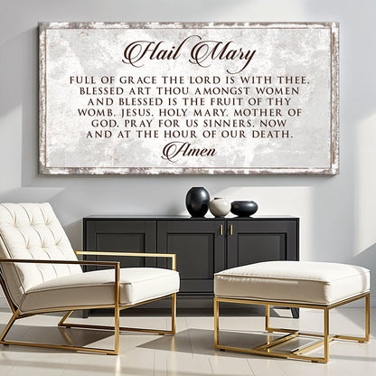 The Hail Mary Faith Sign II