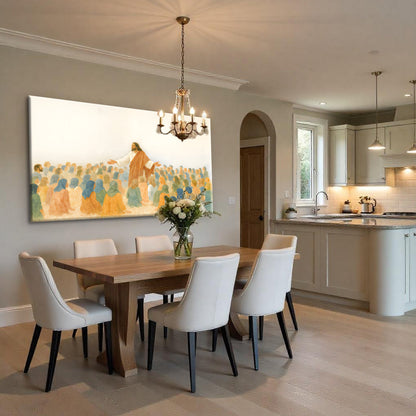 Jesus Speaking To Crowd Faith Wall Art