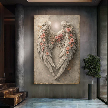Abstract Blooming Wings Wall Art