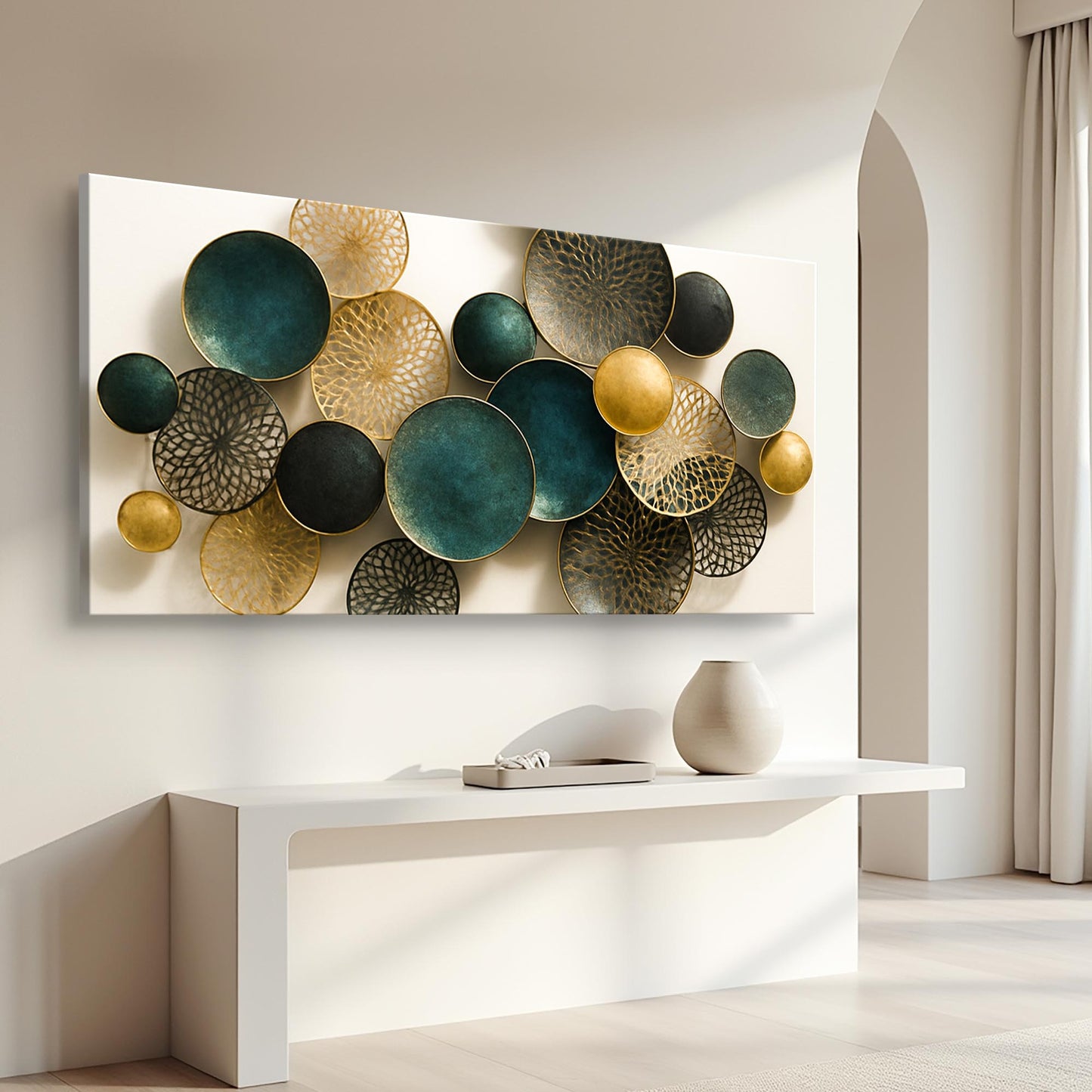 Lotus Leaf Abstract Wall Art VIII