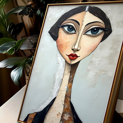 Serene Graze Figurative Impasto Wall Art