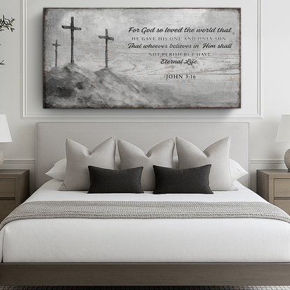 John 3:16: For God So Loved The World Faith Sign VIII