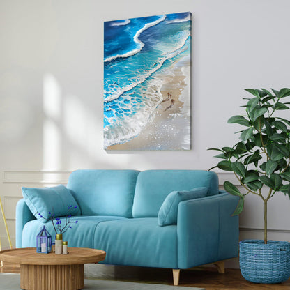 Beachfront Painting Coastal Wall Art III