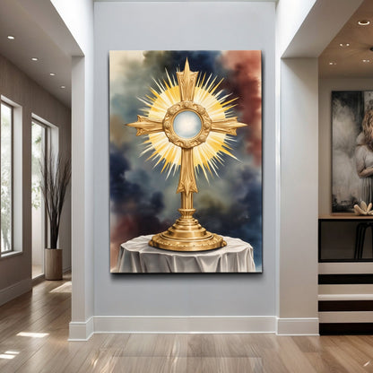 Holy Eucharist in Monstrance Faith Wall Art