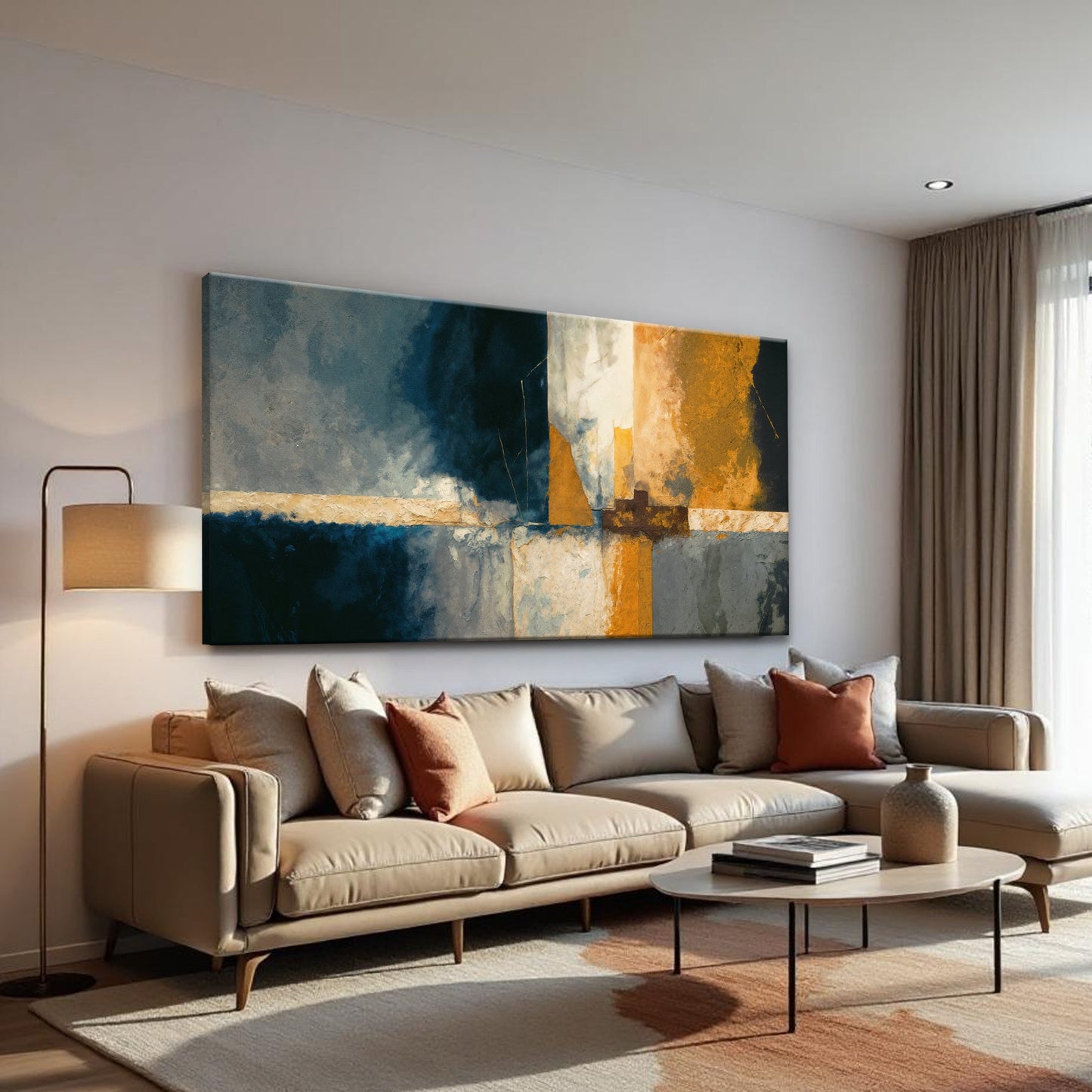 Abstract Geometric Lines Wall Art